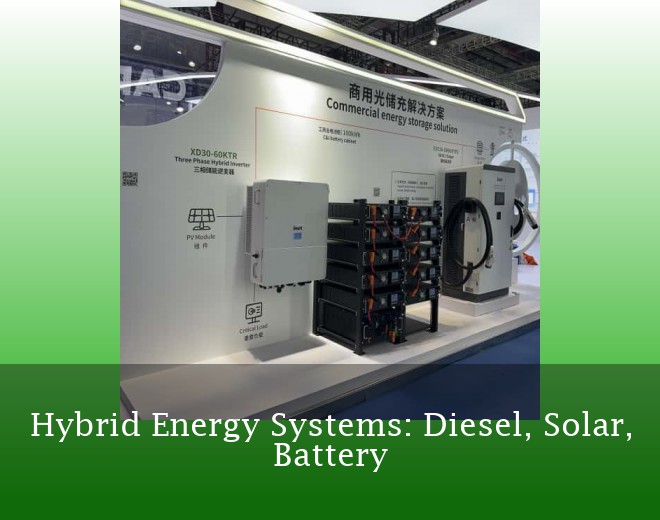 Hybrid Energy Systems: Diesel, Solar, Battery